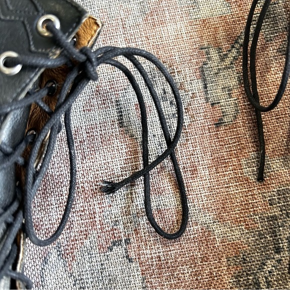 Old Gringo OG Lace-Up Leather Boots Size 7.5 Distressed Black - Picture 10 of 10